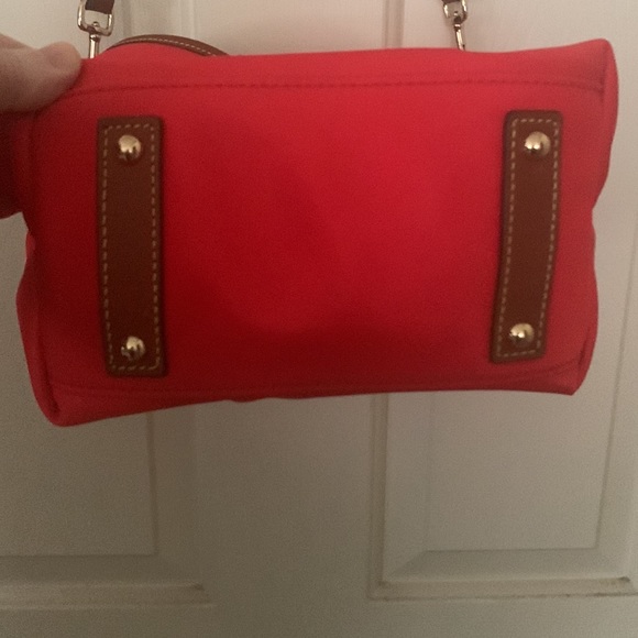 Dooney & Bourke nylon red hobo crossbody purse - Picture 4 of 5